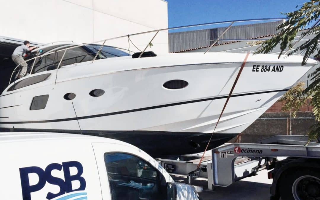 yacht going out for the shipyard